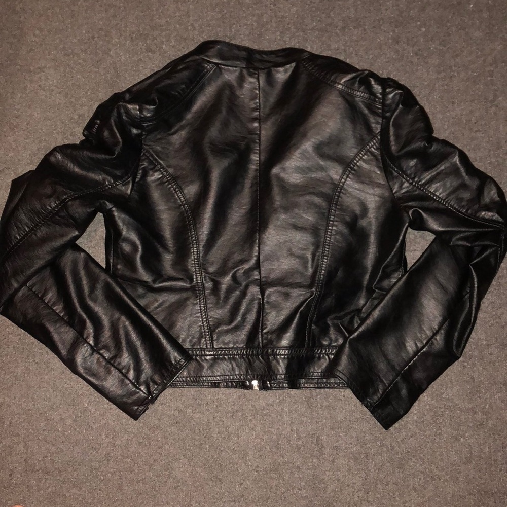 Faux leather jacket, no signs of wear